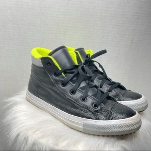 Converse Mid Top Neon Green Fleece Liner